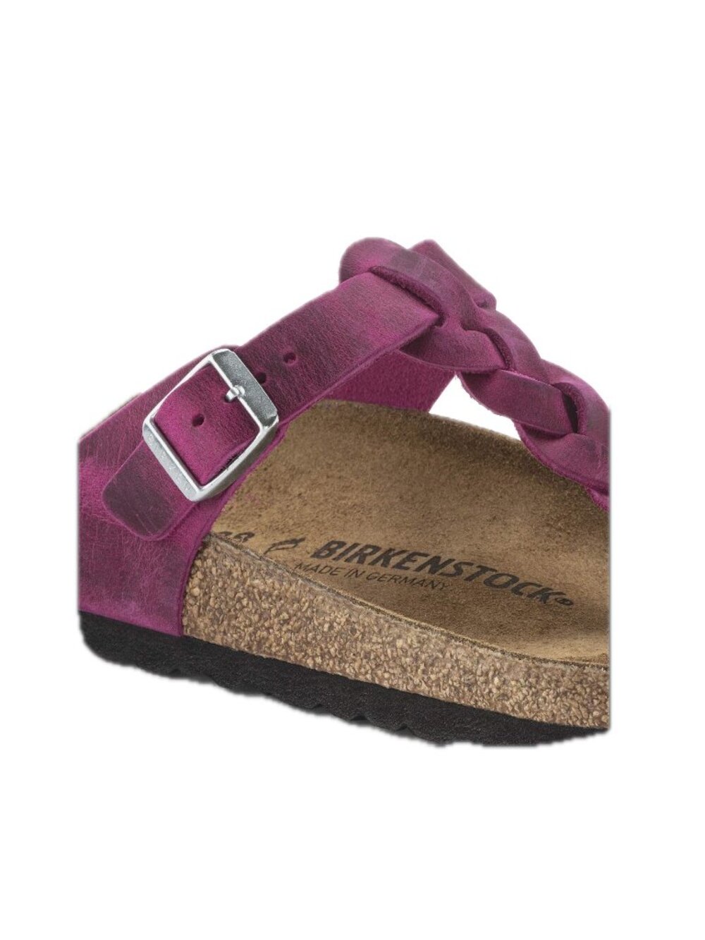 Birkenstock Gizeh Braided Sandal Festival Fuchsia Oiled Leather NEW - Picture 8 of 9